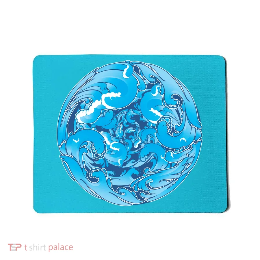 Great Wave Water Ball Emblem Mousepad