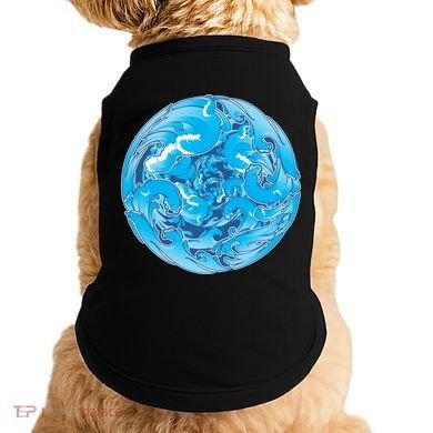 Great Wave Water Ball Emblem Doggie Tank