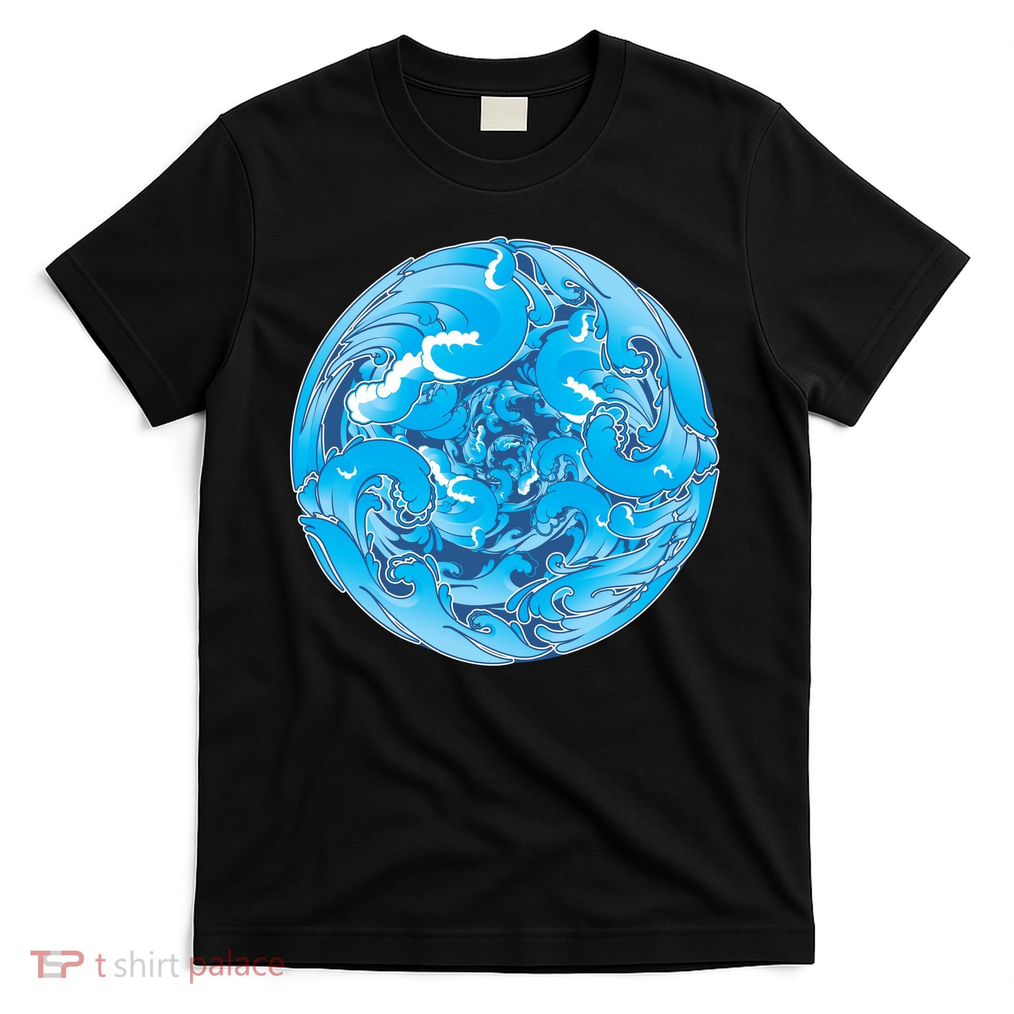 Great Wave Water Ball Emblem T-Shirt