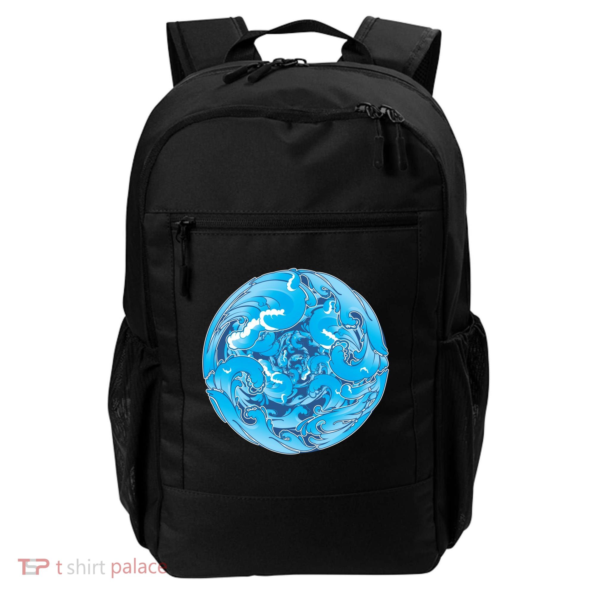 Great Wave Water Ball Emblem Backpack
