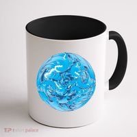 Great Wave Water Ball Emblem Coffee Mug thumb 1