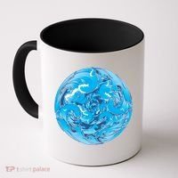 Great Wave Water Ball Emblem Coffee Mug thumb 0