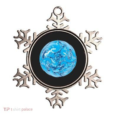 Great Wave Water Ball Emblem Ornament