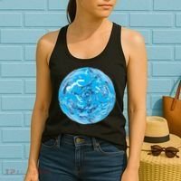 Great Wave Water Ball Emblem Women's Tank Top thumb 2