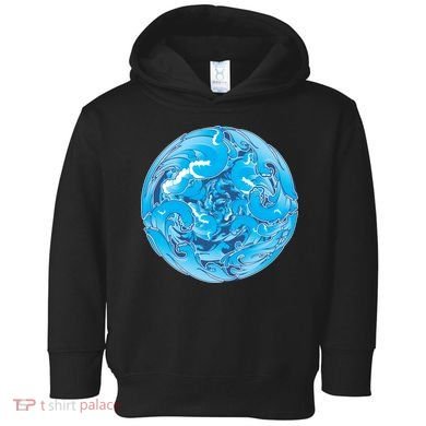 Great Wave Water Ball Emblem Toddler Hoodie
