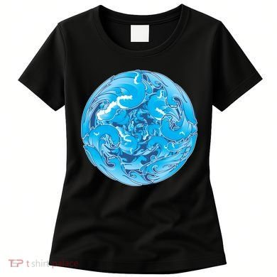 Great Wave Water Ball Emblem Women's T-Shirt
