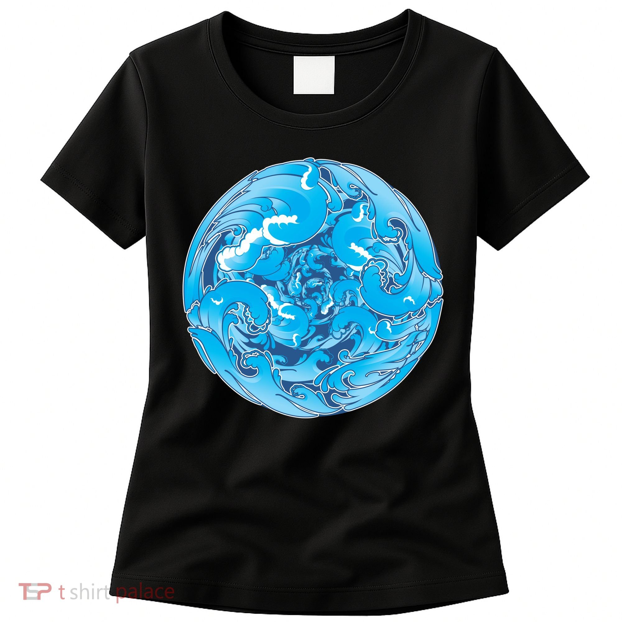 Great Wave Water Ball Emblem Women's T-Shirt