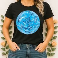 Great Wave Water Ball Emblem Women's T-Shirt thumb 2