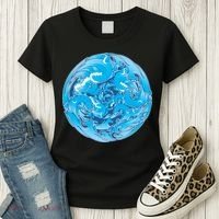 Great Wave Water Ball Emblem Women's T-Shirt thumb 3
