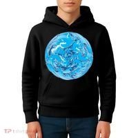 Great Wave Water Ball Emblem Kids Hoodie thumb 4