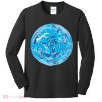 Great Wave Water Ball Emblem Kids Long Sleeve Shirt thumb 0