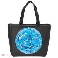 Great Wave Water Ball Emblem Tote Bag thumb 0
