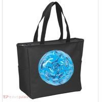 Great Wave Water Ball Emblem Tote Bag thumb 2