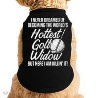 Golf Widow Wife Hottest Golfer Funny Golfing Doggie Tank thumb 0