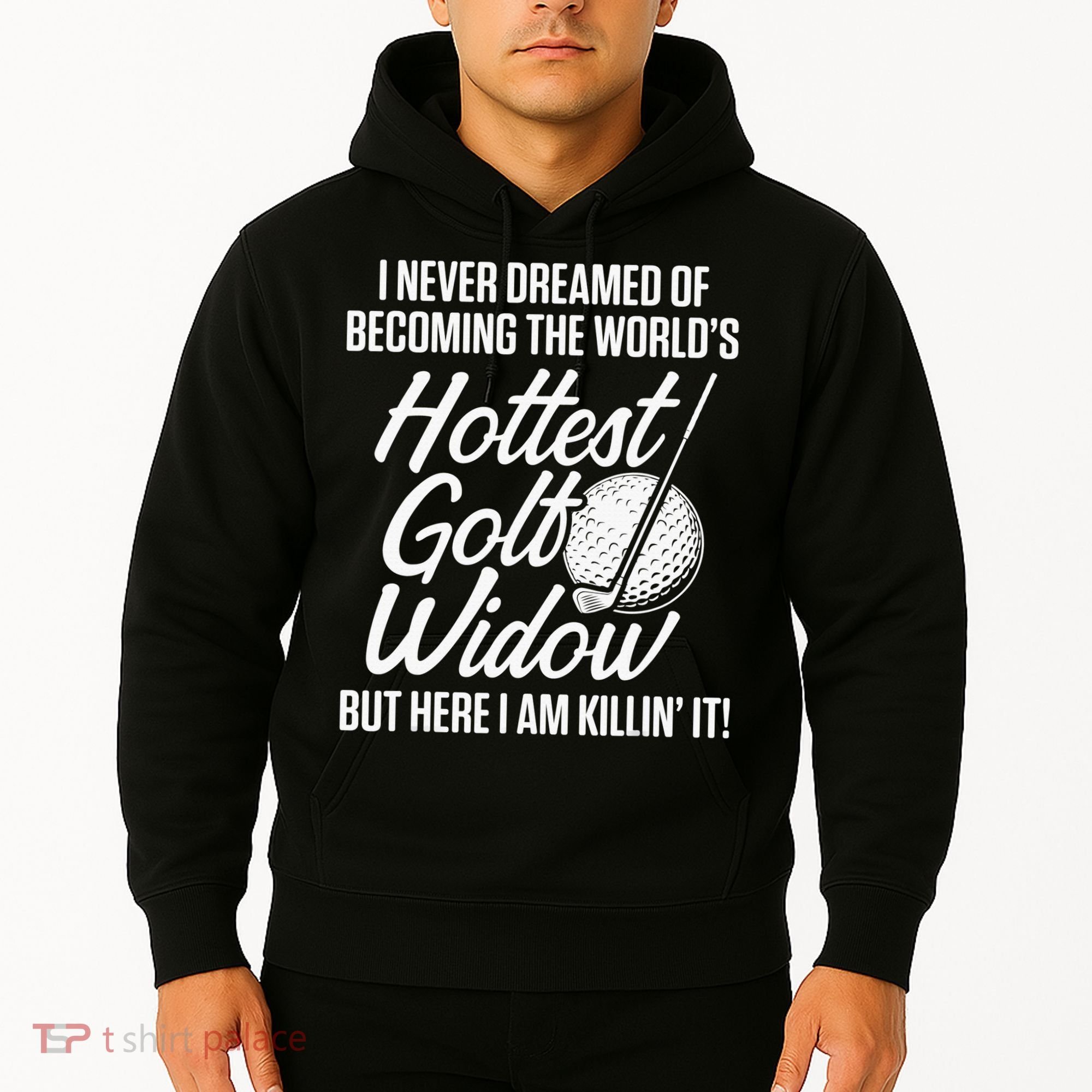 Golf Widow Wife Hottest Golfer Funny Golfing Hoodie