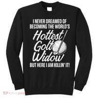 Golf Widow Wife Hottest Golfer Funny Golfing Sweatshirt thumb 0