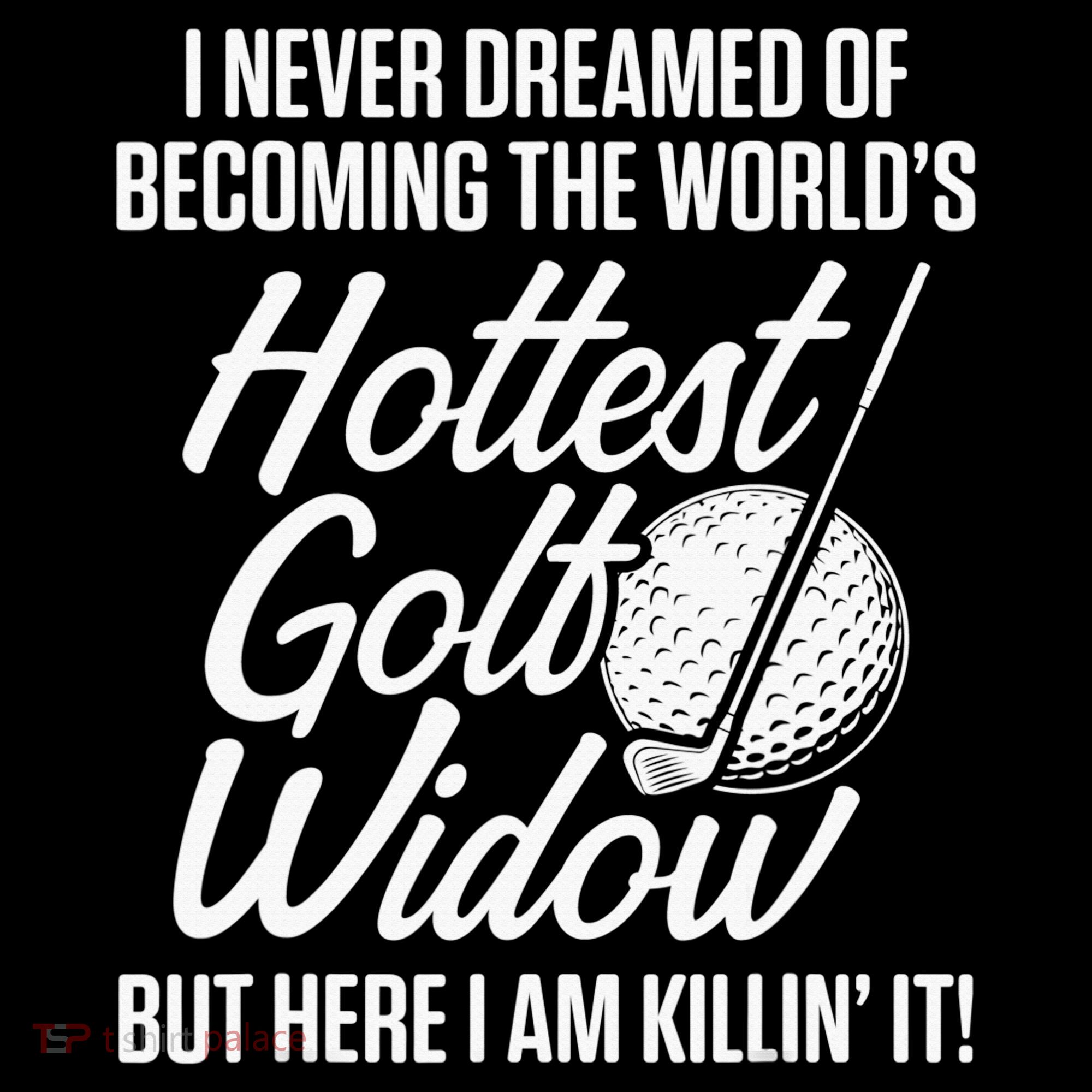 Golf Widow Wife Hottest Golfer Funny Golfing Women's Hoodie