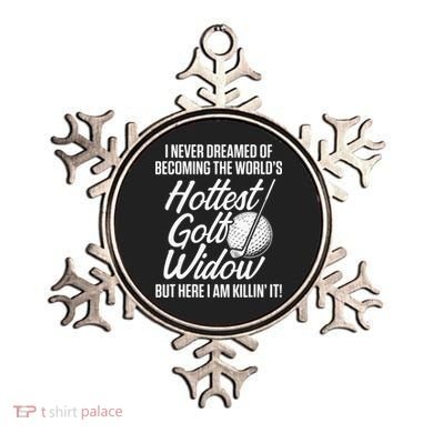 Golf Widow Wife Hottest Golfer Funny Golfing Ornament