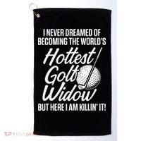 Golf Widow Wife Hottest Golfer Funny Golfing Golf Towel thumb 0