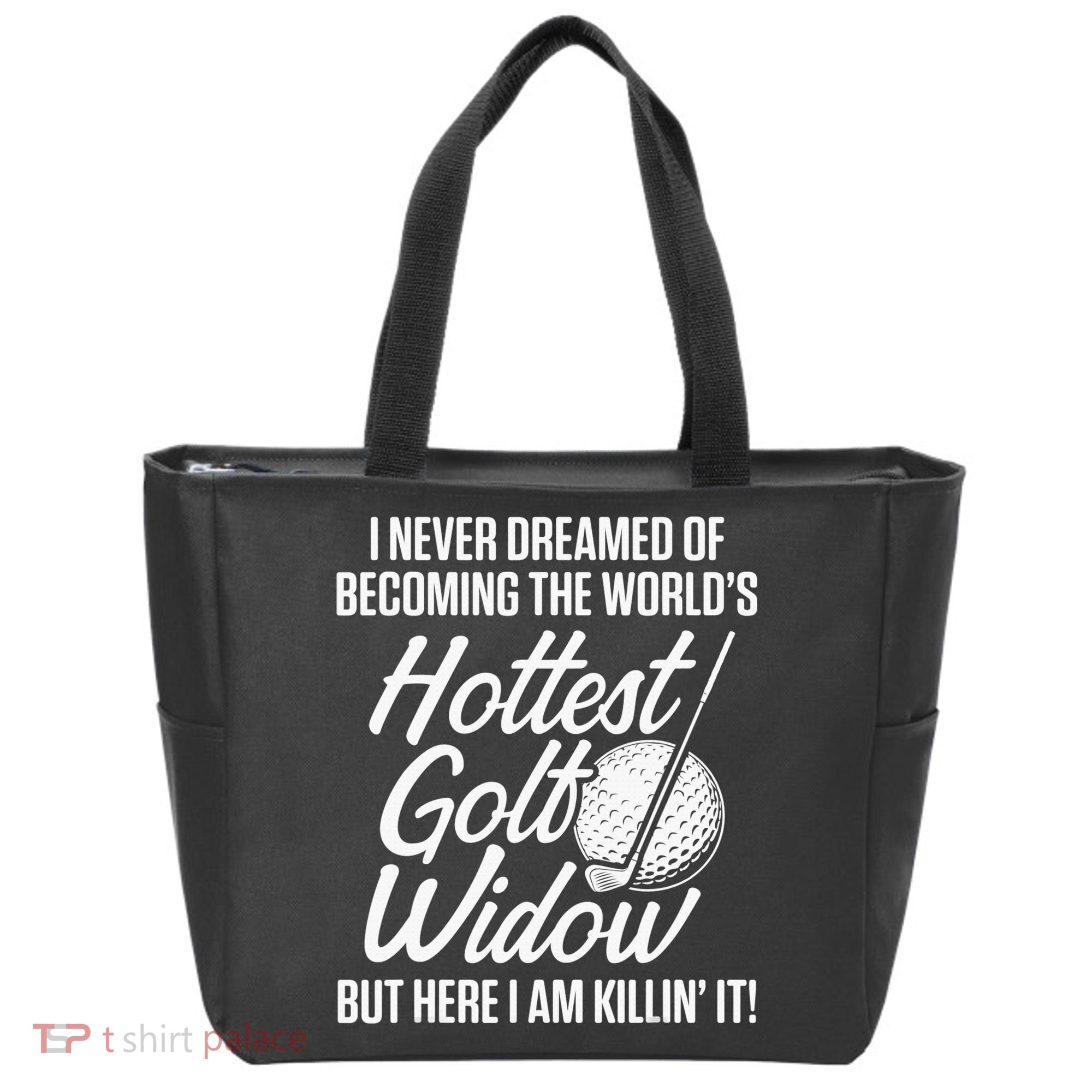 Golf Widow Wife Hottest Golfer Funny Golfing Tote Bag