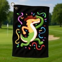 Gummigoo Wait What Digital Circus Fan Golf Towel thumb 1