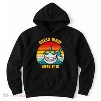 Guess What Week It Is Retro Shark Week Hoodie thumb 0