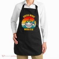 Guess What Week It Is Retro Shark Week Apron thumb 2