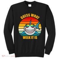 Guess What Week It Is Retro Shark Week Sweatshirt thumb 0