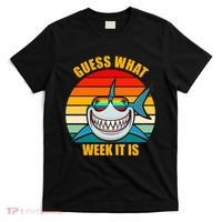 Guess What Week It Is Retro Shark Week T-Shirt thumb 0