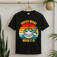 Guess What Week It Is Retro Shark Week T-Shirt thumb 2