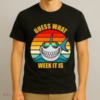 Guess What Week It Is Retro Shark Week T-Shirt thumb 3