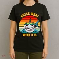 Guess What Week It Is Retro Shark Week T-Shirt thumb 4