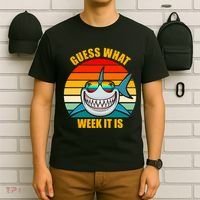 Guess What Week It Is Retro Shark Week T-Shirt thumb 6