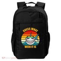 Guess What Week It Is Retro Shark Week Backpack thumb 0