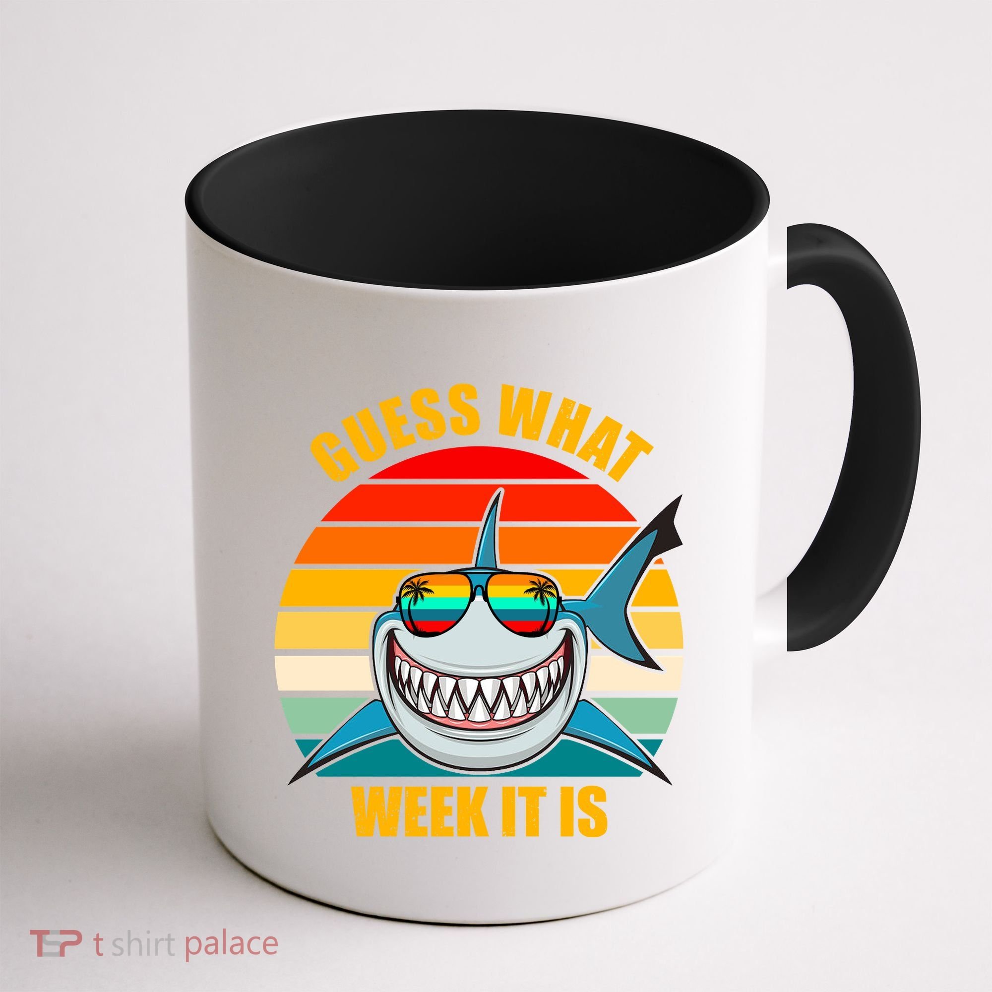 Guess What Week It Is Retro Shark Week Coffee Mug