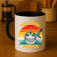 Guess What Week It Is Retro Shark Week Coffee Mug thumb 4
