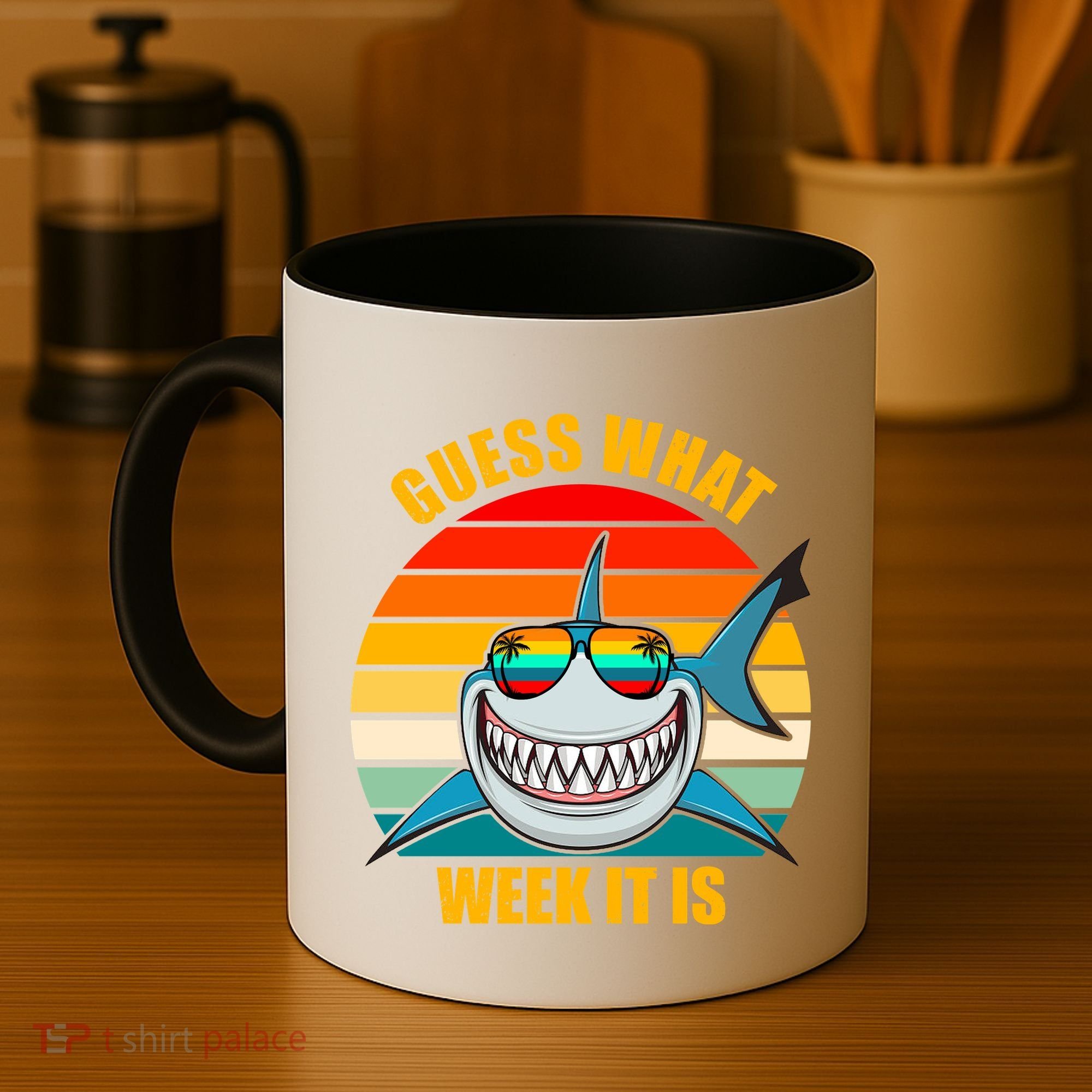Guess What Week It Is Retro Shark Week Coffee Mug