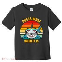 Guess What Week It Is Retro Shark Week Toddler T-Shirt thumb 0