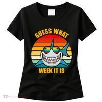 Guess What Week It Is Retro Shark Week Women's T-Shirt thumb 0
