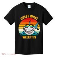 Guess What Week It Is Retro Shark Week Kids T-Shirt thumb 0