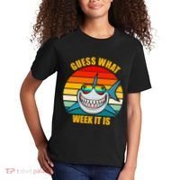 Guess What Week It Is Retro Shark Week Kids T-Shirt thumb 2