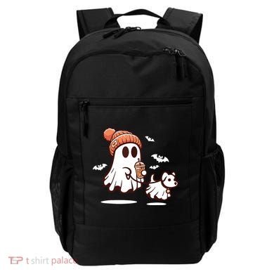 Ghost With Walking Dog Halloween Backpack