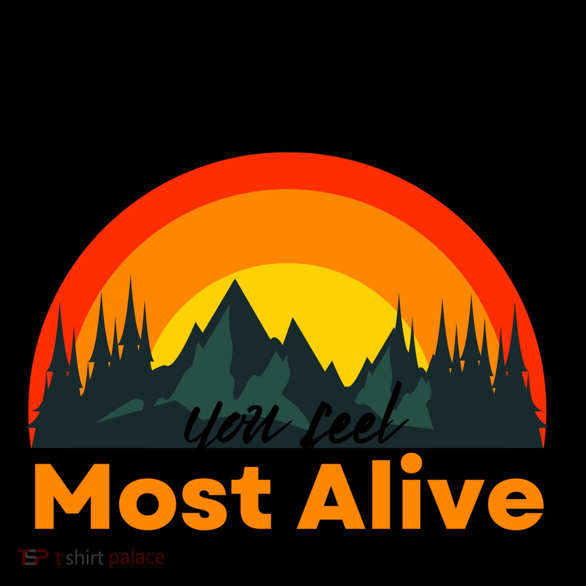 Go Where You Feel Most Alive Sunset Nature Coffee Mug
