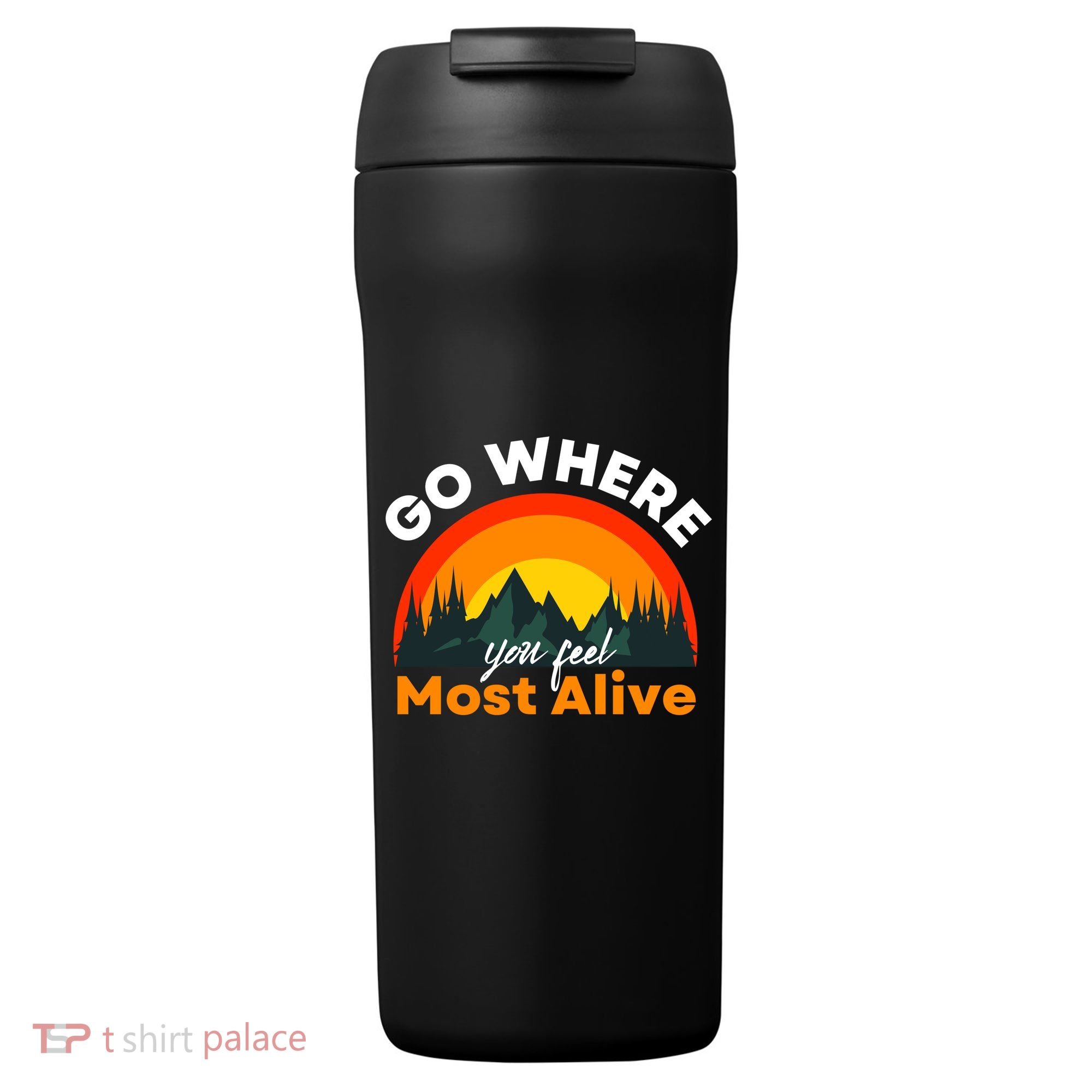 Go Where You Feel Most Alive Sunset Nature 24oz Duet Stainless Steel Tumbler