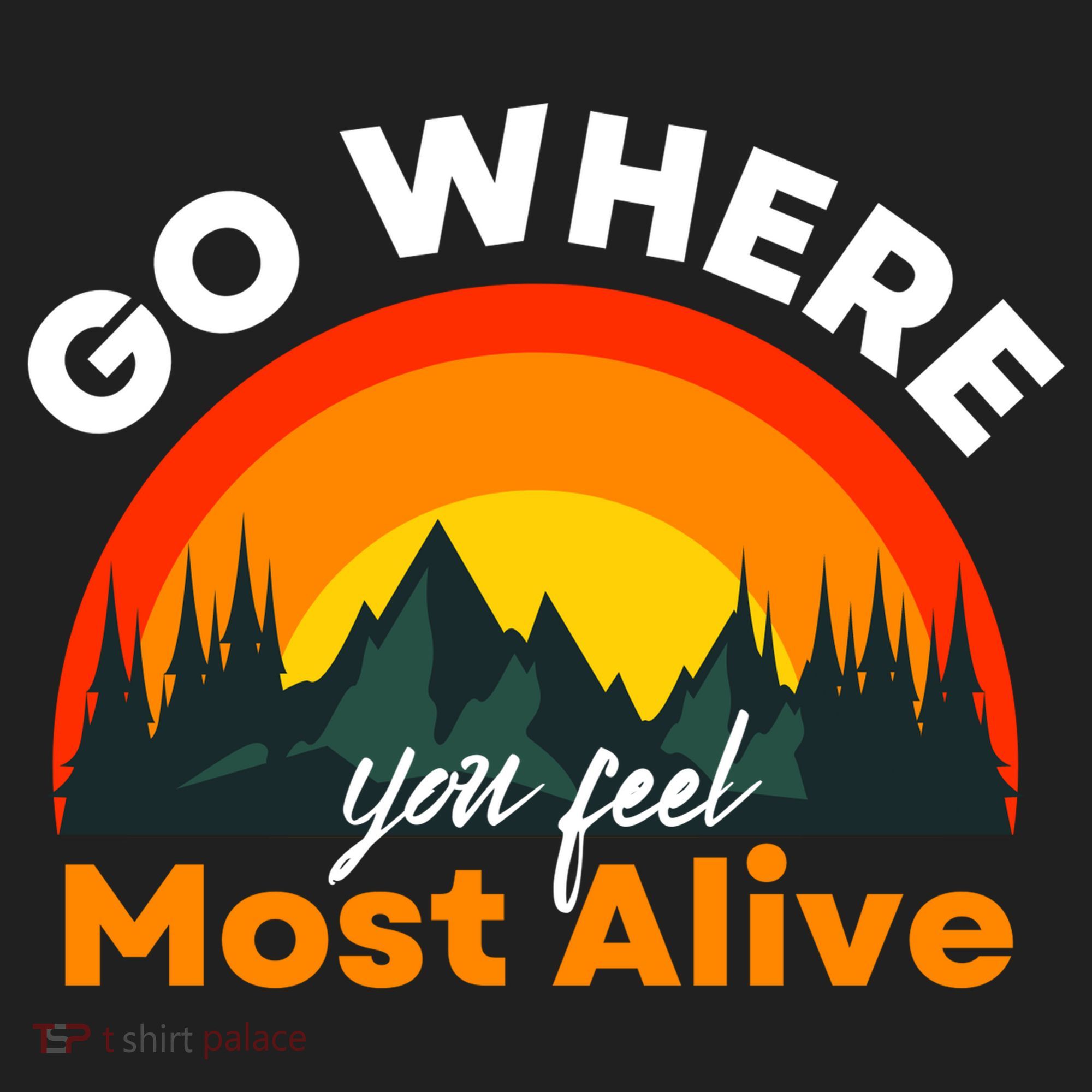 Go Where You Feel Most Alive Sunset Nature 24oz Duet Stainless Steel Tumbler