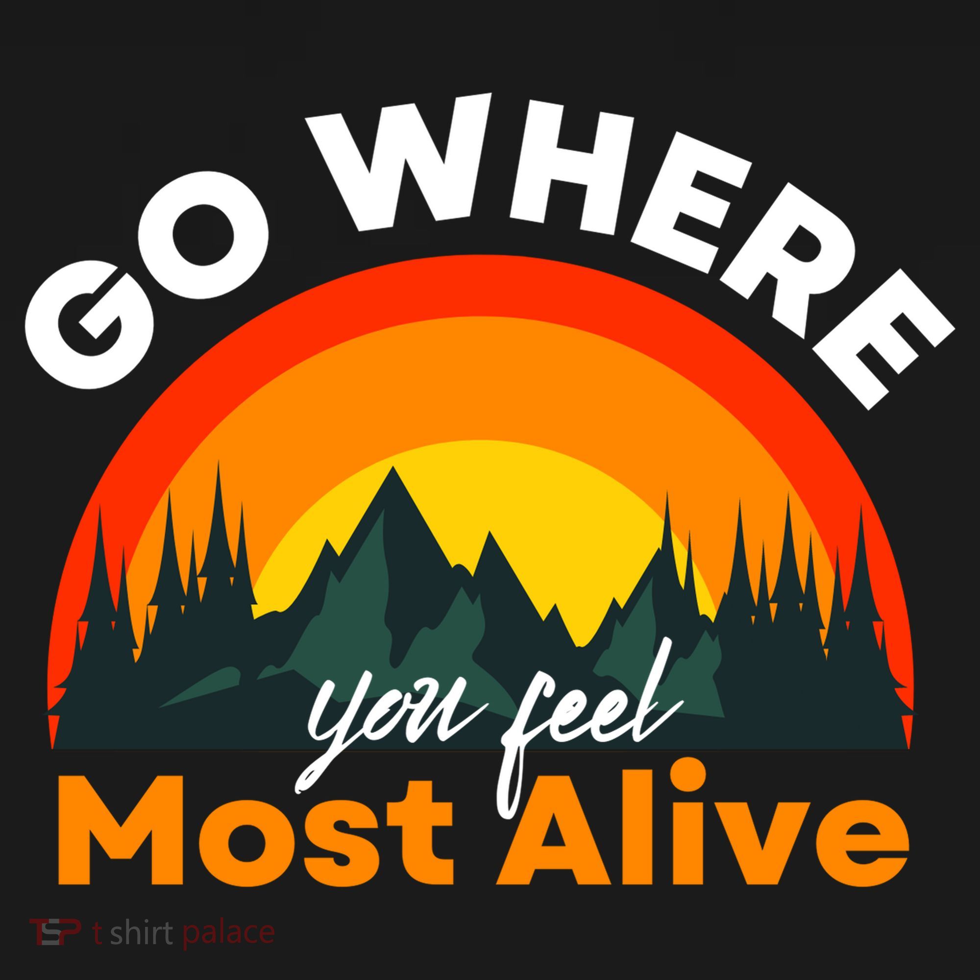 Go Where You Feel Most Alive Sunset Nature Ornament