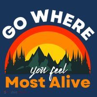 Go Where You Feel Most Alive Sunset Nature Women's Hoodie thumb 2