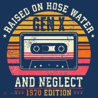 Gen X 1970 Edition Raised On Hose Water And Neglect Women's Hoodie thumb 2