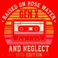 Gen X 1970 Edition Raised On Hose Water And Neglect Santa Hat thumb 1