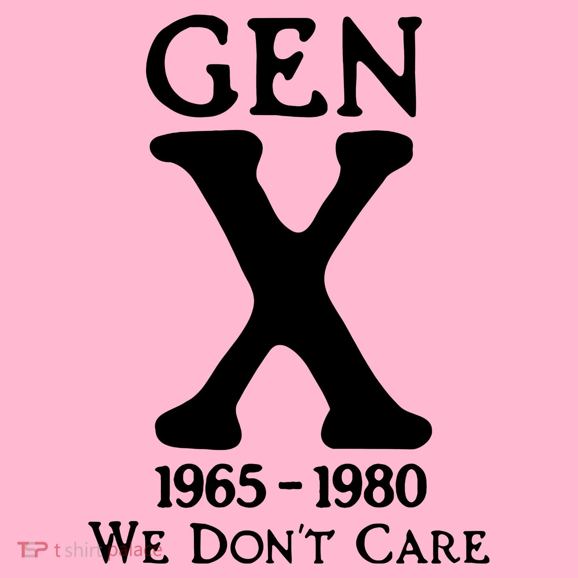 Gen X 1965 1980 We DonT Care Coaster